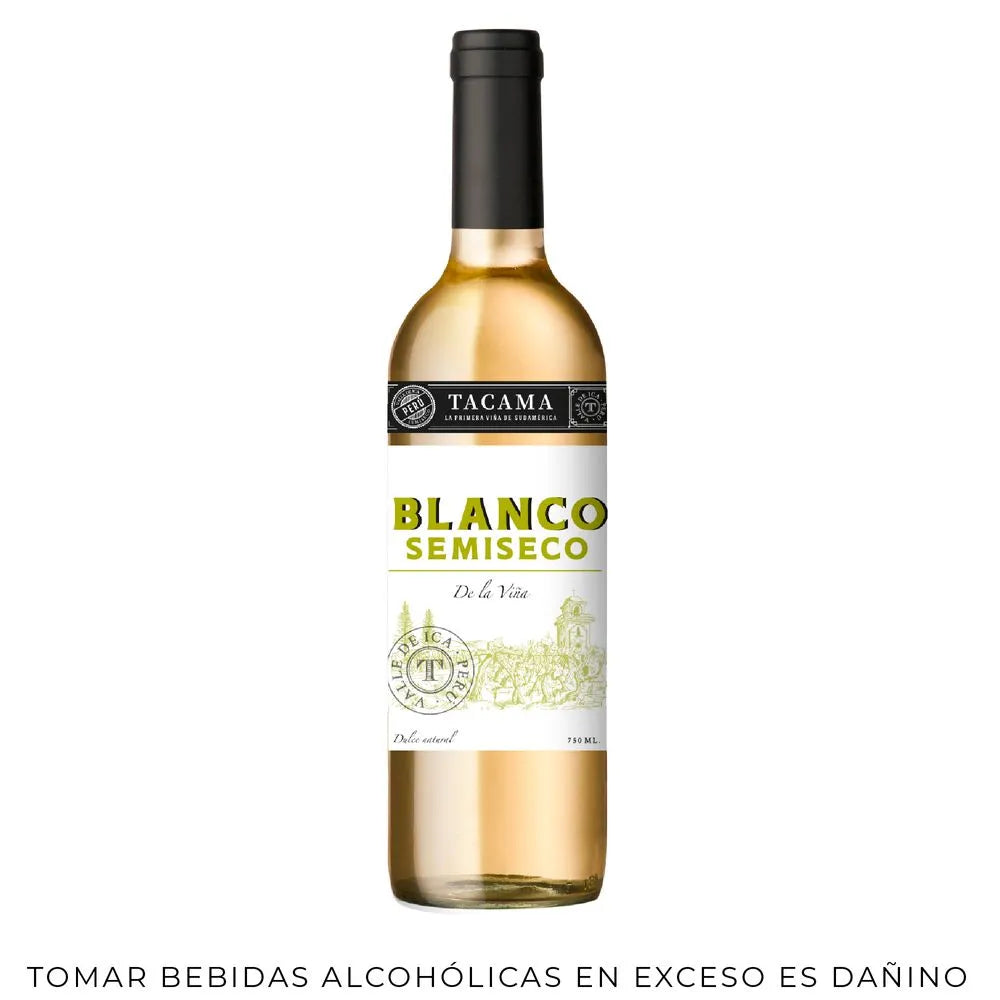 Vino Blanco TACAMA De La Viña Blanco Semiseco Botella 750ml