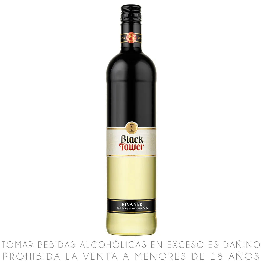 Vino Blanco Rivaner Black Tower Botella 750ml