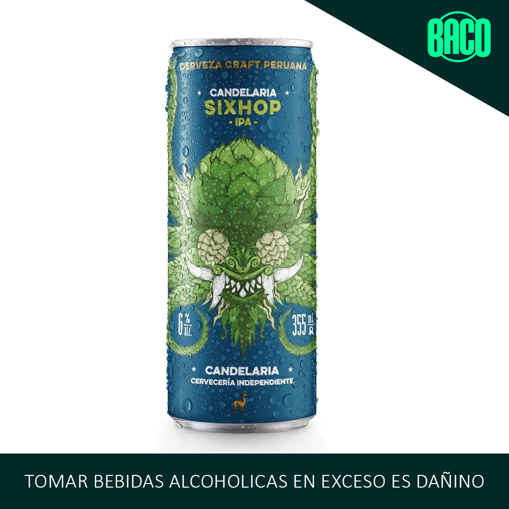 Cerveza CANDELARIA Sixhop Lata 355ml