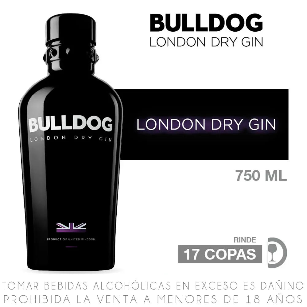 Gin Bulldog London Dry Botella 750ml