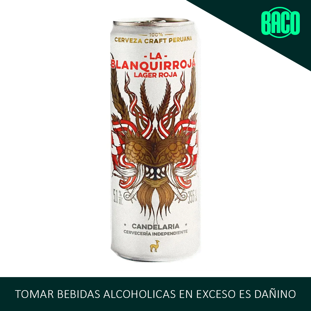 Cerveza CANDELARIA Blanquirroja Lata 355ml
