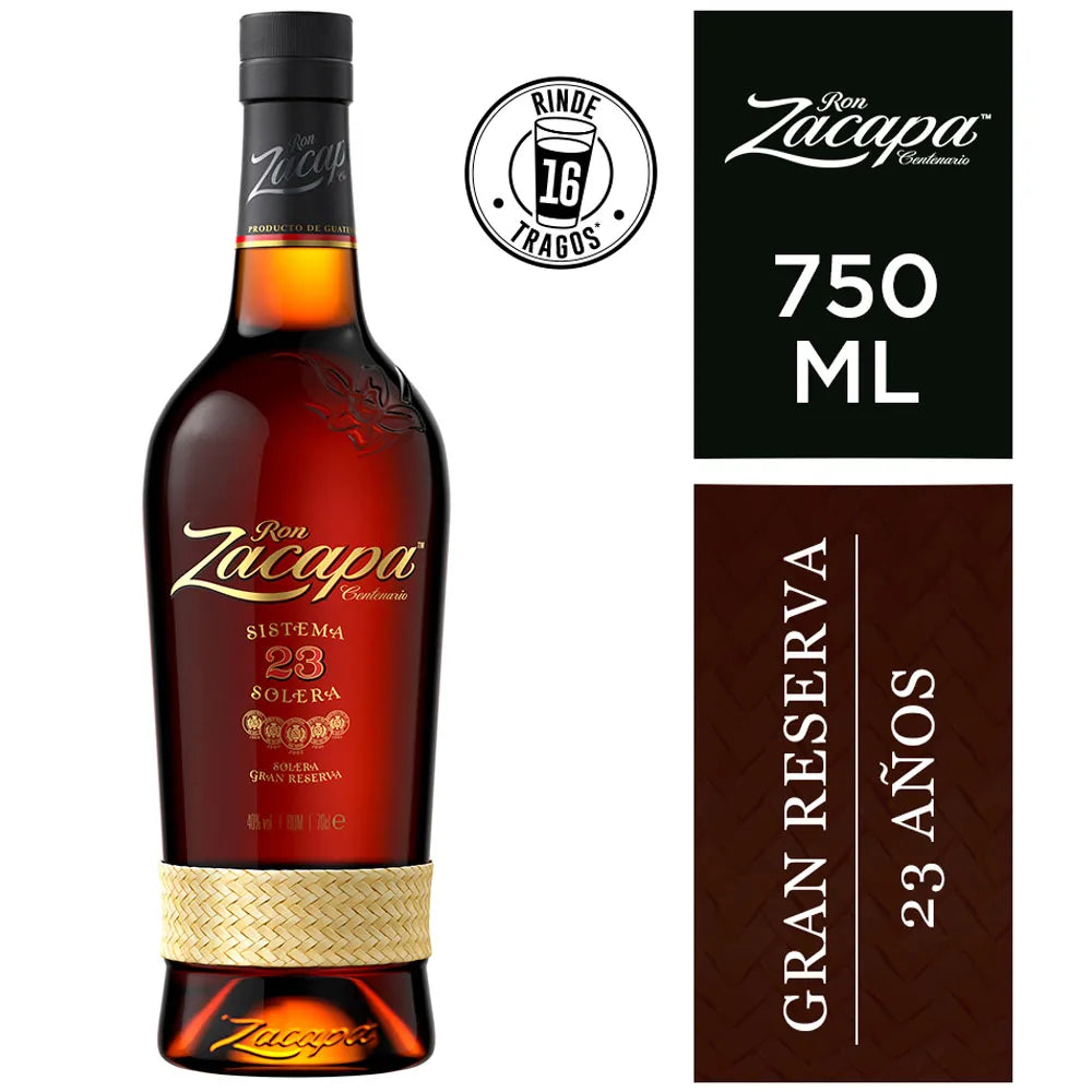 Ron ZACAPA Gran Reserva 23 Años Botella 750ml