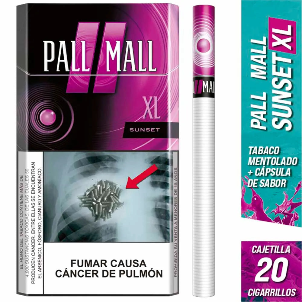 Cigarro PALL MALL XL Sunset Caja 20un