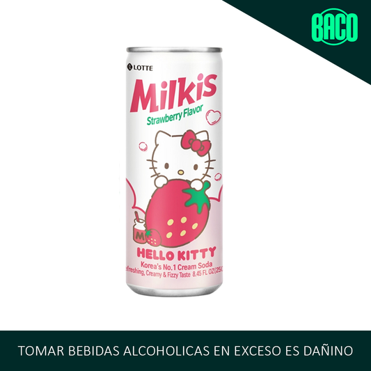 Milkis Strawberry Flavor Edición Hello Kitty 250 ml