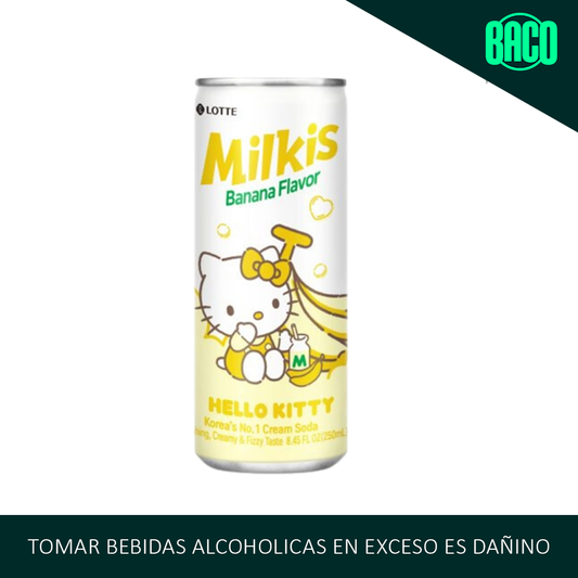 Milkis Banana Flavor Edición Hello Kitty 250ml
