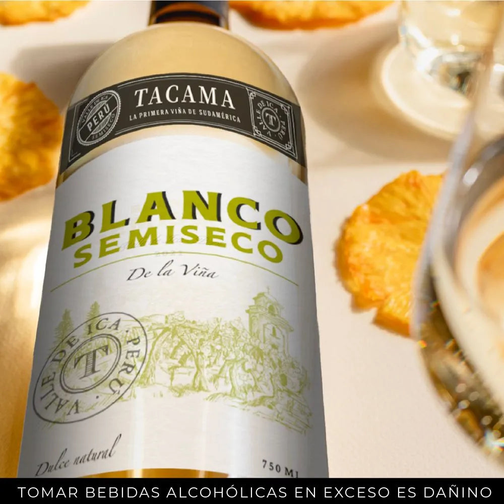 Vino Blanco TACAMA De La Viña Blanco Semiseco Botella 750ml