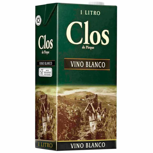 Vino Blanco CLOS DE PIRQUE Blanco Caja 1L