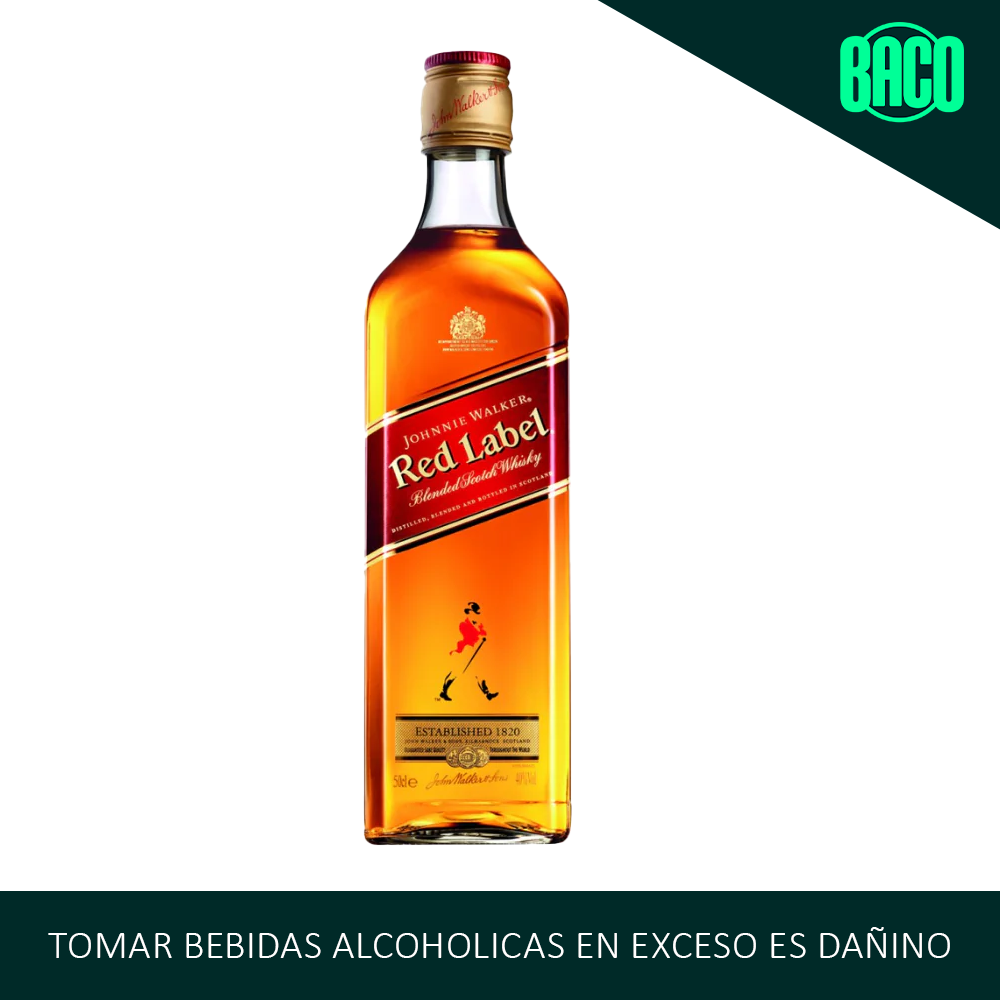 Whisky JOHNNIE WALKER Red Label Botella 750ml