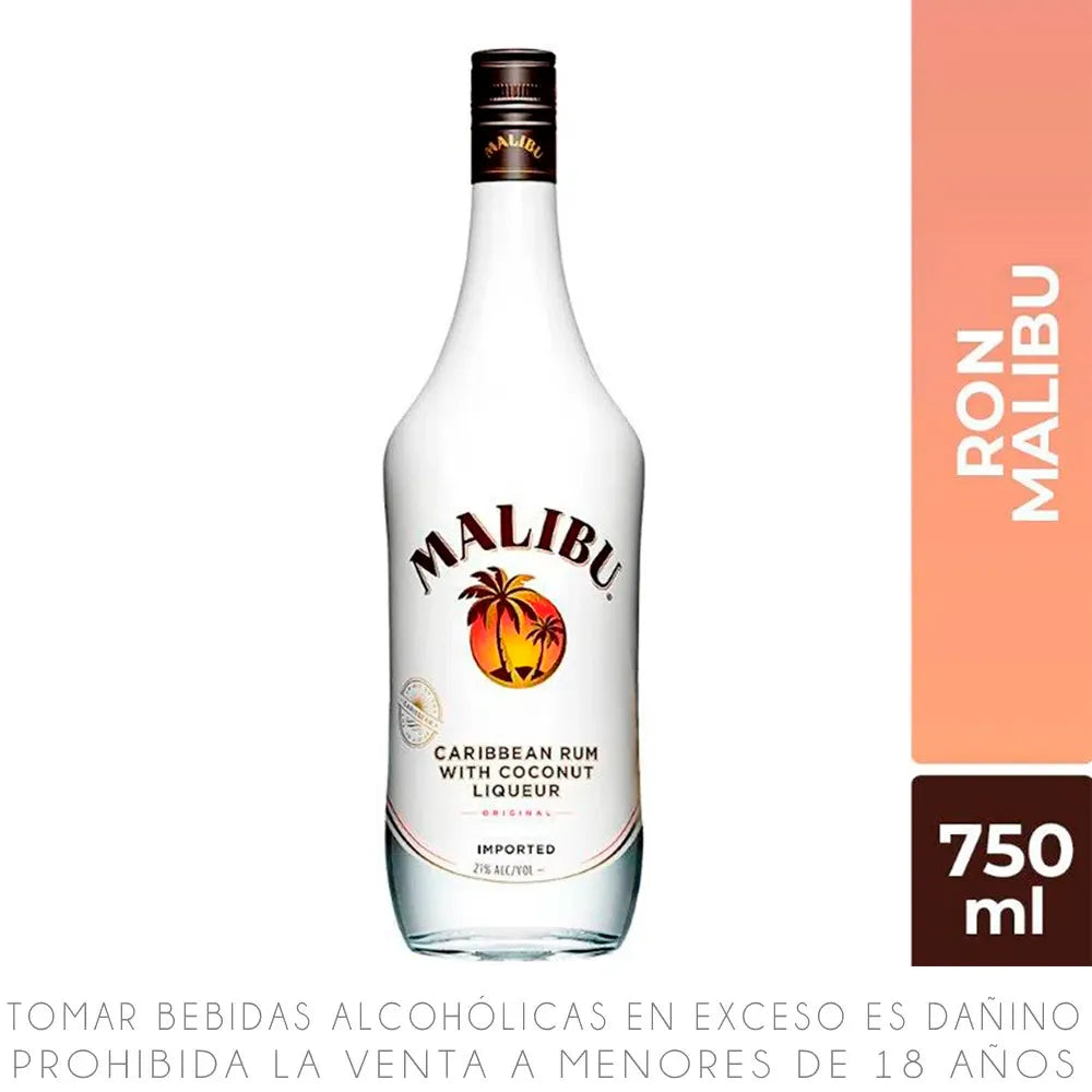Ron de Coco Malibu Botella 750ml