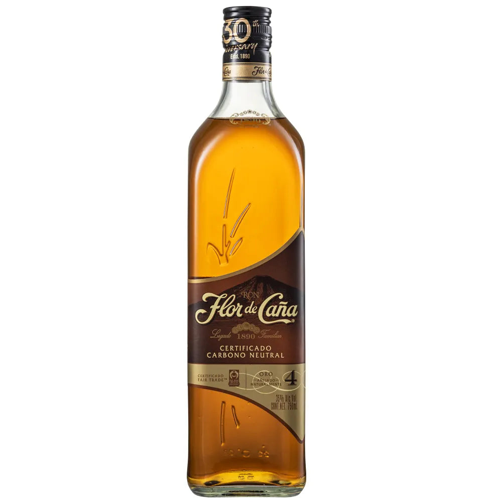 Ron FLOR DE CAÑA Añejo 4 años Botella 750ml