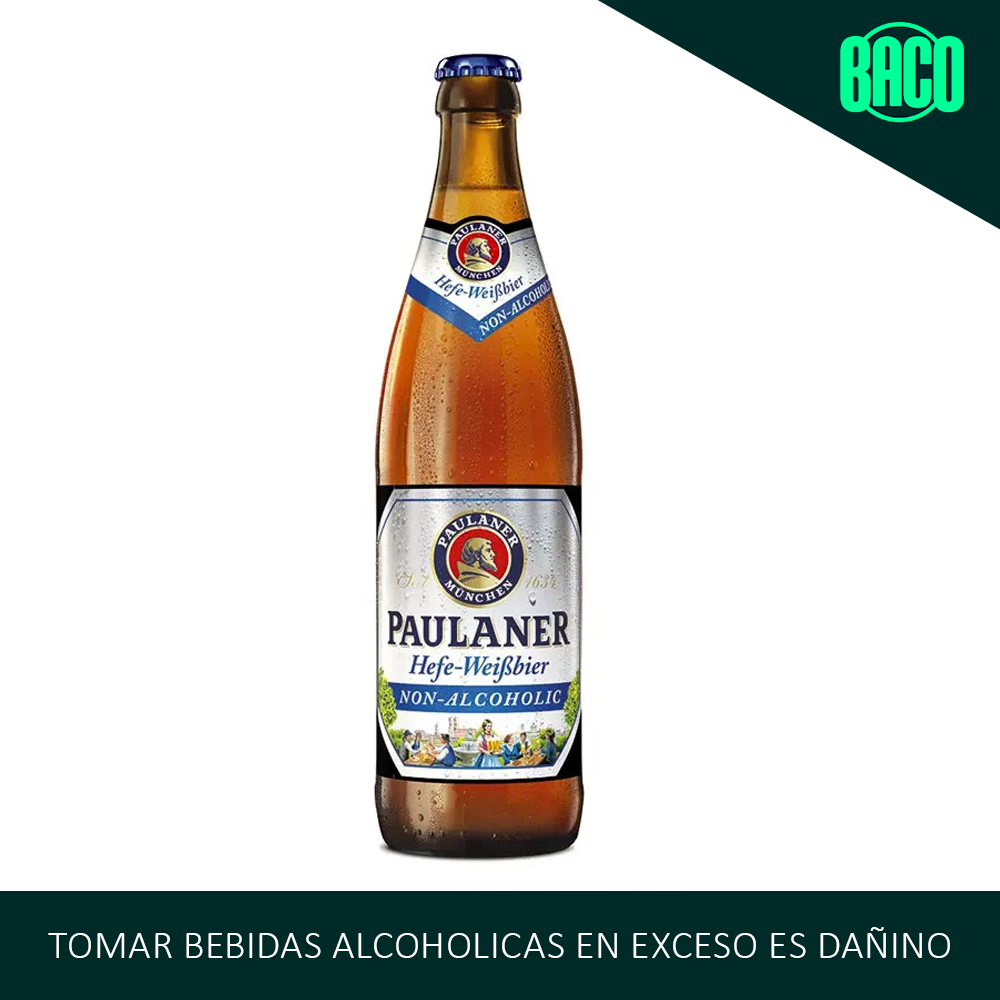 Cerveza Sin Alcohol Paulaner Weissbier Botella 500ml