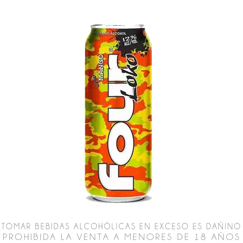 Bebida Ready to Drink Four Loko Mango Lata 473 ml